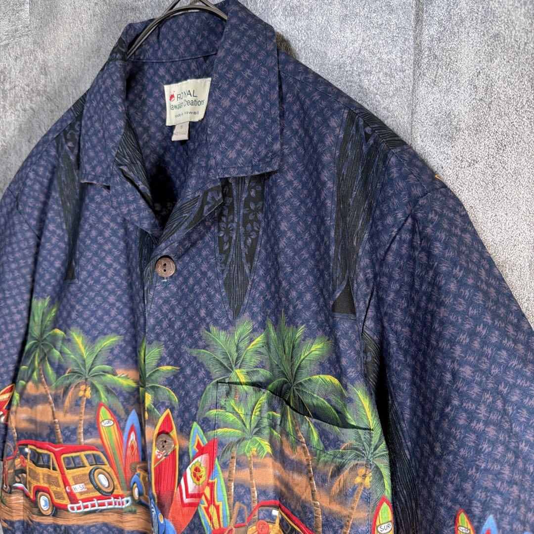 ROYAL Hawaiian Creations アロハシャツ ハワイ製 総柄 画像3