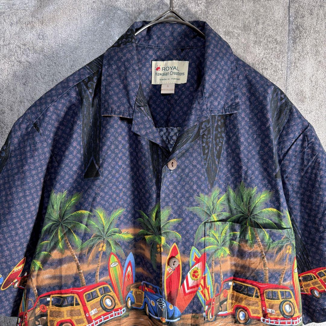ROYAL Hawaiian Creations アロハシャツ ハワイ製 総柄 画像4
