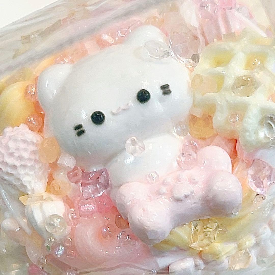 ♡1点限定！即日発送♡ホールケーキ ねこ スクイーズ サクラ 夜光 XL 画像2