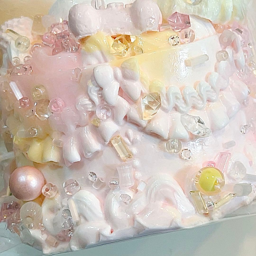 ♡1点限定！即日発送♡ホールケーキ ねこ スクイーズ サクラ 夜光 XL 画像3