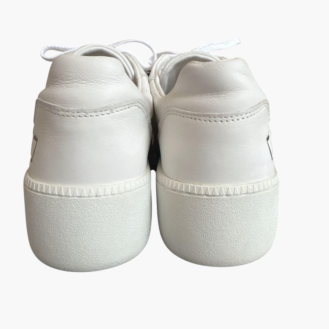 極美品✨ D.A.T.E. STEP 厚底 レザースニーカー 25.5デイト 白 画像5