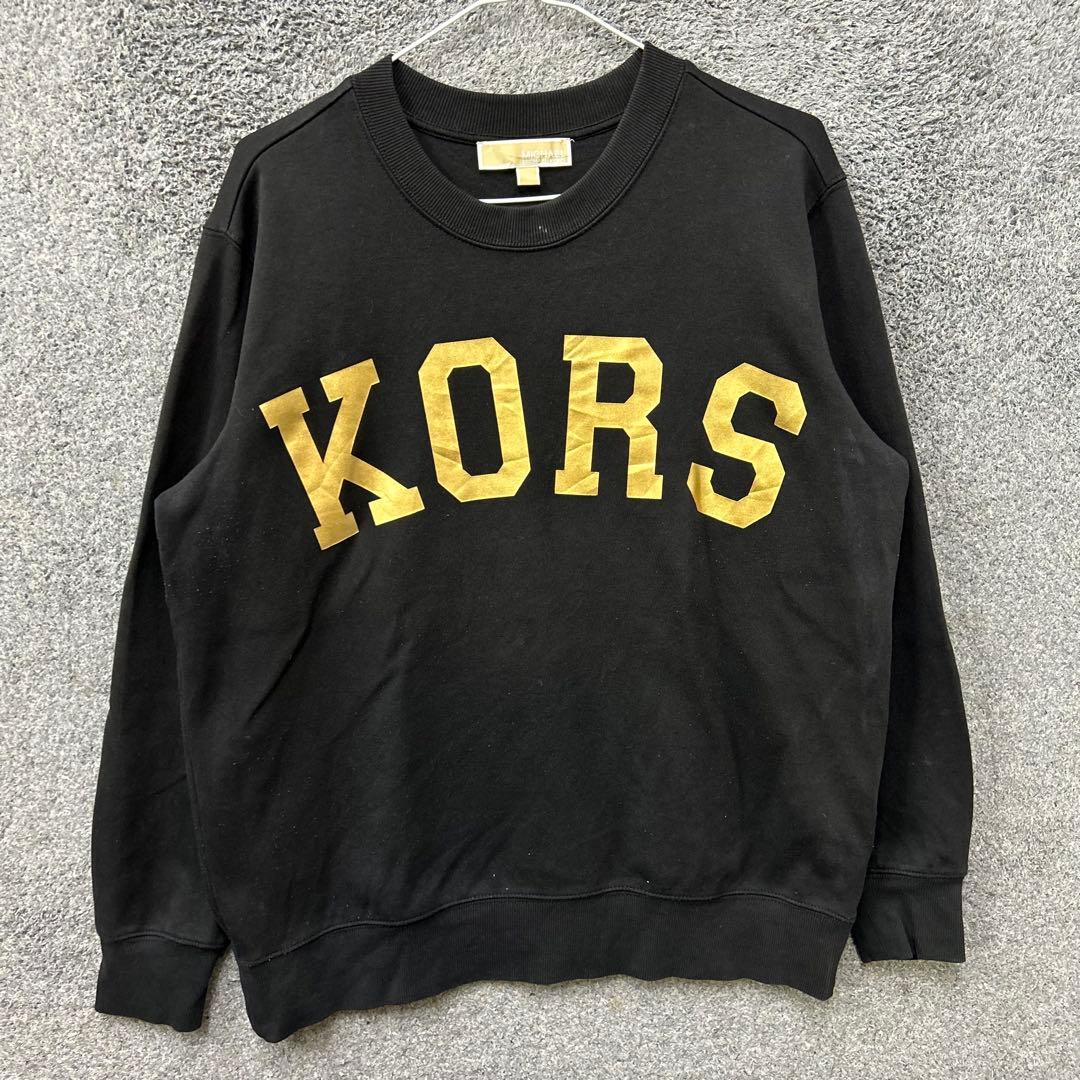 【F117】 MICHEAL KORS スウェット サイズサイズS ブラック 黒