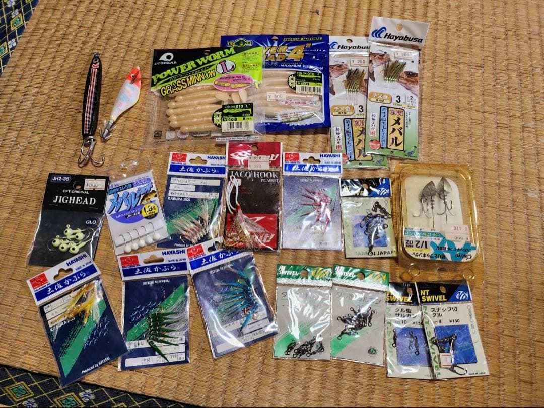釣具 まとめ売り ルアー エギ 仕掛け 土佐かぶら メバル針 ワーム スイベル