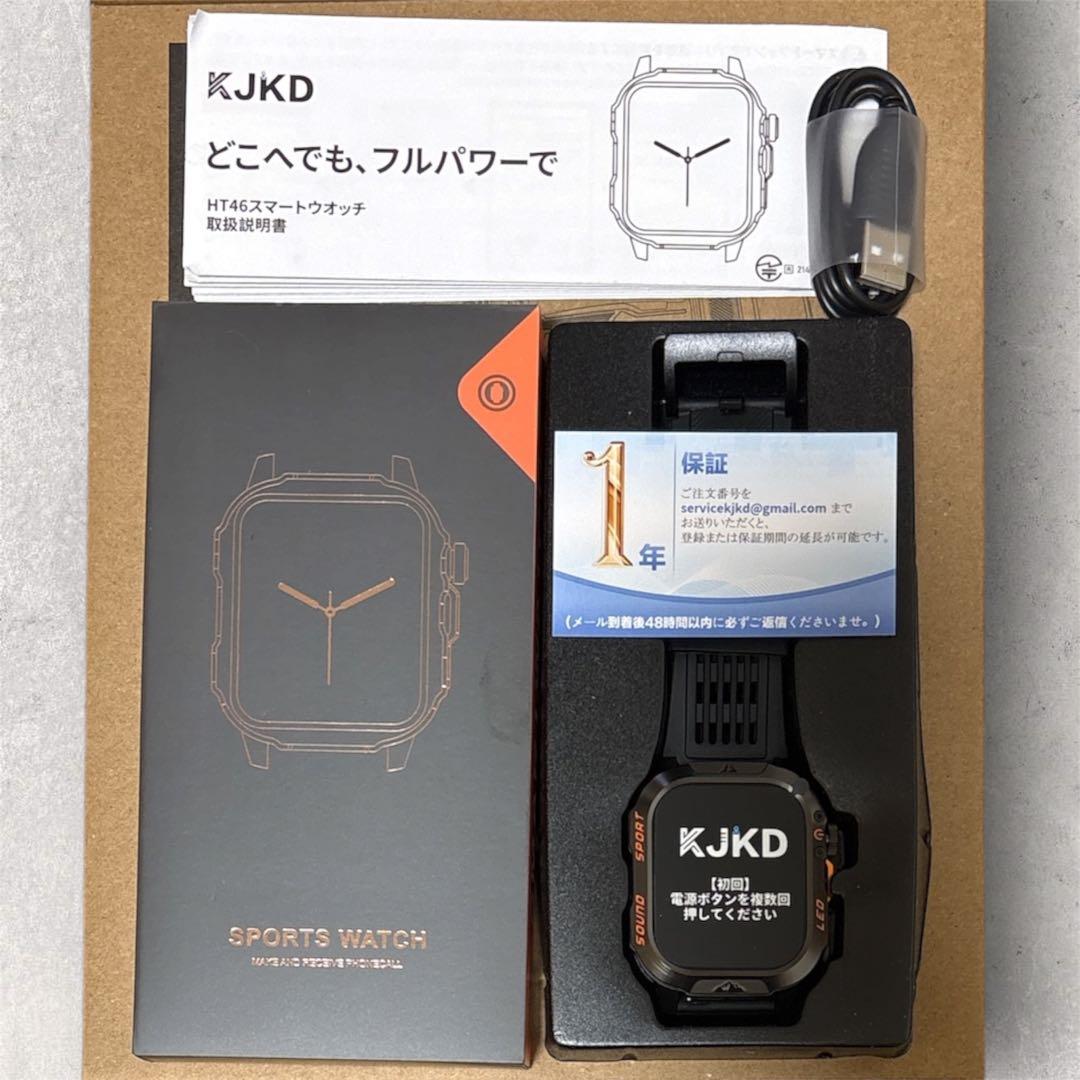 新品 スマートウォッチ 2.01インチ 通話対応 1200mAh iPhone 画像3