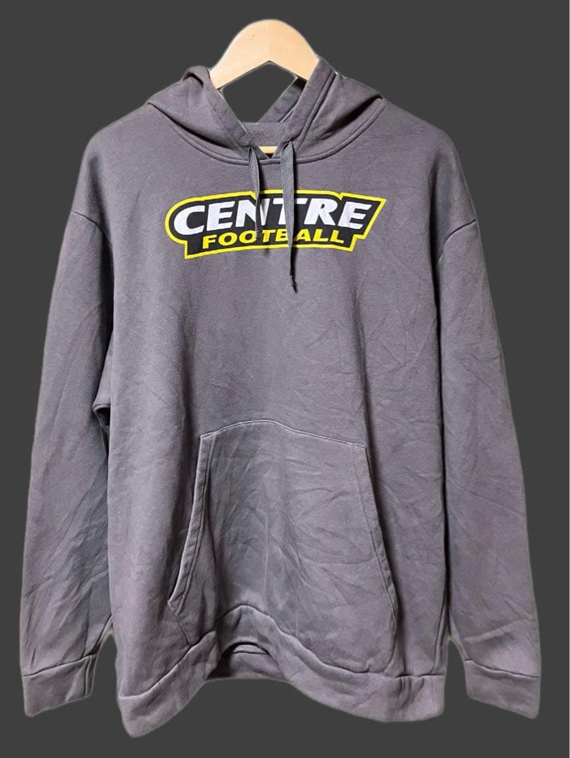 adidas CENTRE FOOTBALL パーカー グレー XL