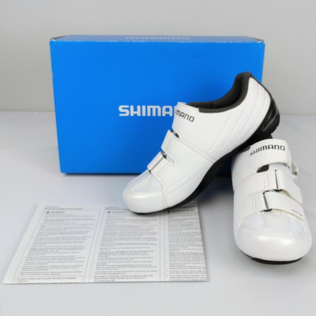 【新品】シマノ ビンディング シューズ RP3 SH-RP300MW ホワイト 画像2