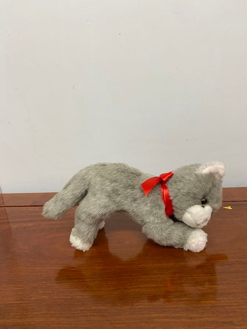 Steiff シュタイフ ぬいぐるみ 子ねこ グレー 希少