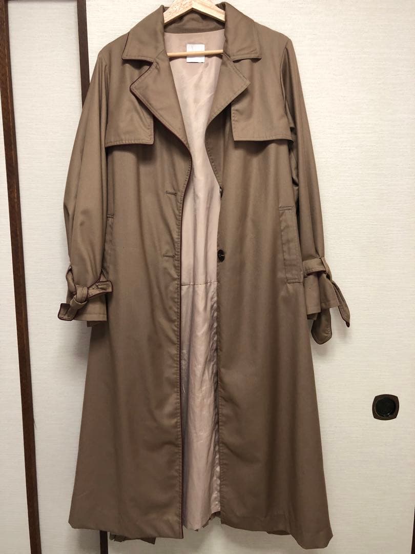 【Ameri】BACK PLEATS LAYERED COAT 画像3