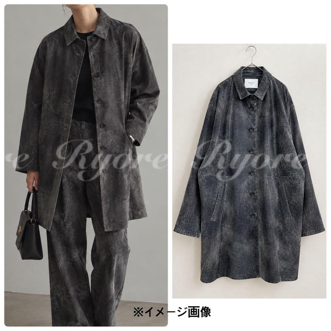 期間限定⚠️【極美品】AMERI CRUSHED LEATHER COAT
