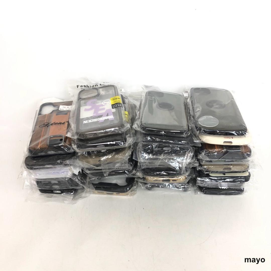 スマホケース 38点セット iPhone用 ケース まとめ売り ブラック クリア