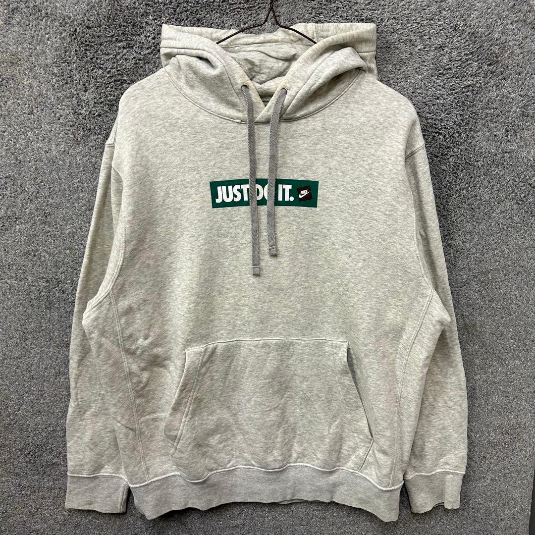 【F133】 NIKE パーカー サイズM グレー 灰色