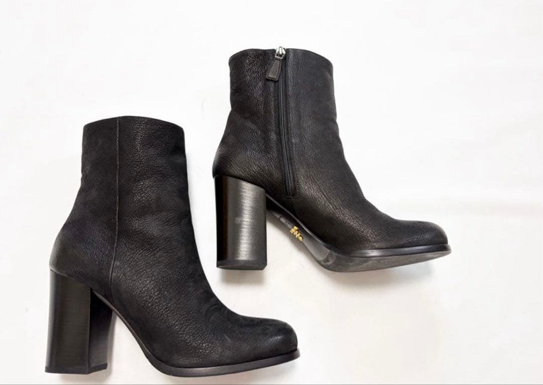 PRADA 24.5㎝ ショートブーツ ブラック 37/ 37ハーフ 画像3