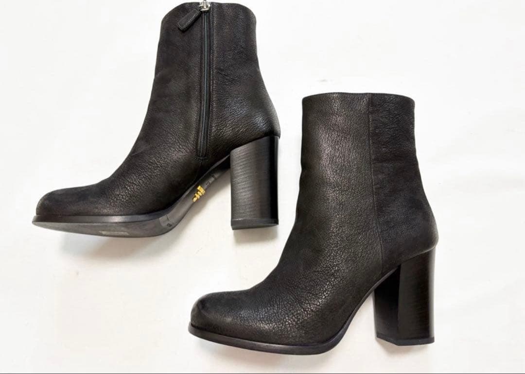 PRADA 24.5㎝ ショートブーツ ブラック 37/ 37ハーフ 画像4