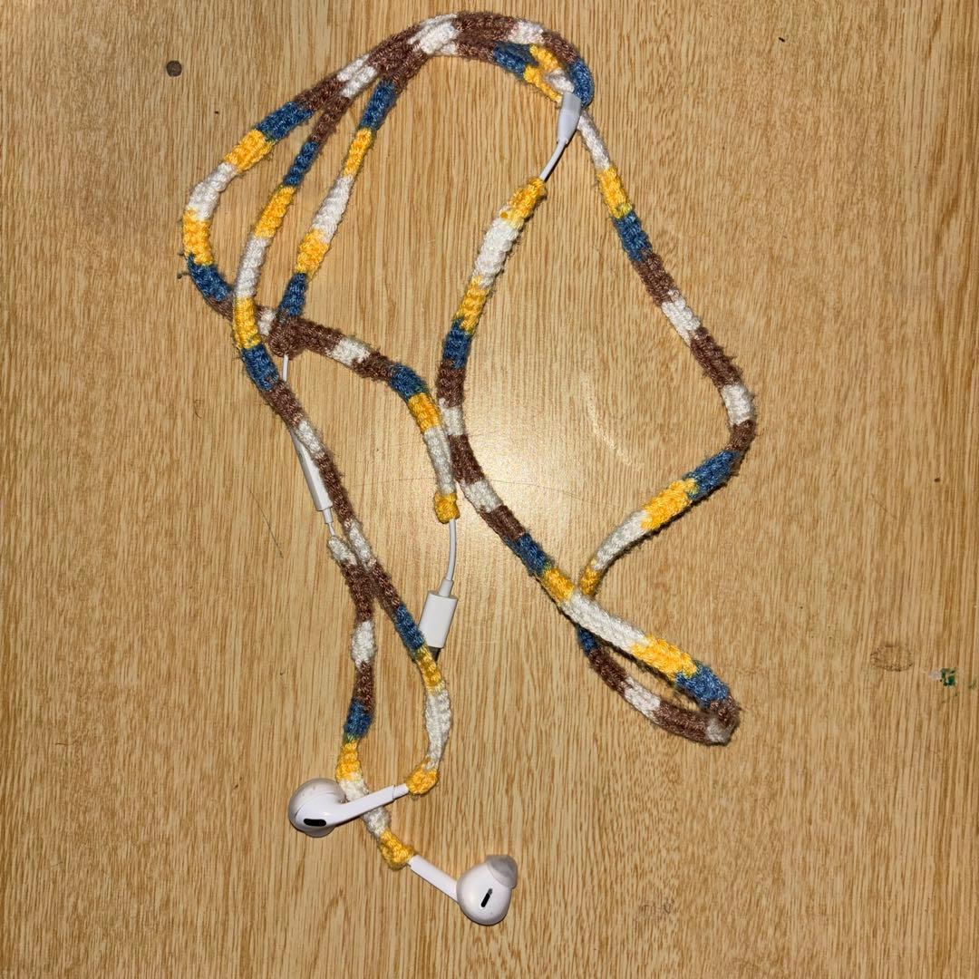 Ear pods純正品 ハンドメイド 有線イヤホン